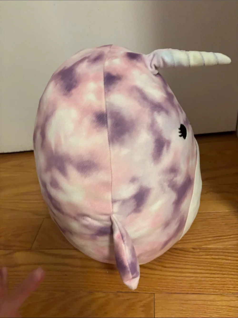 Squishmallows Tie-Dye Narwhal Plush in Pink & Purple